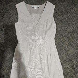 Diane von Furstenberg khaki v neck dress , size 4